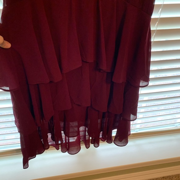 Lulu size small maroon dress - Picture 3 of 7